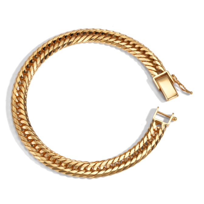 K18 18金 喜平ブレスレット 12面トリプル 30g 20cm 7.5mm幅 中折れ