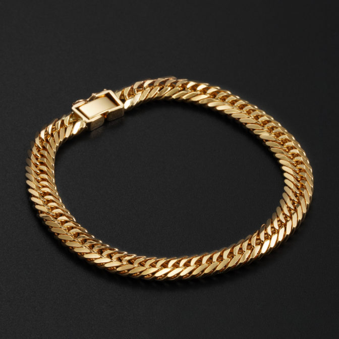 K18 18金 喜平ブレスレット 8面トリプル Vカット 30g 20cm