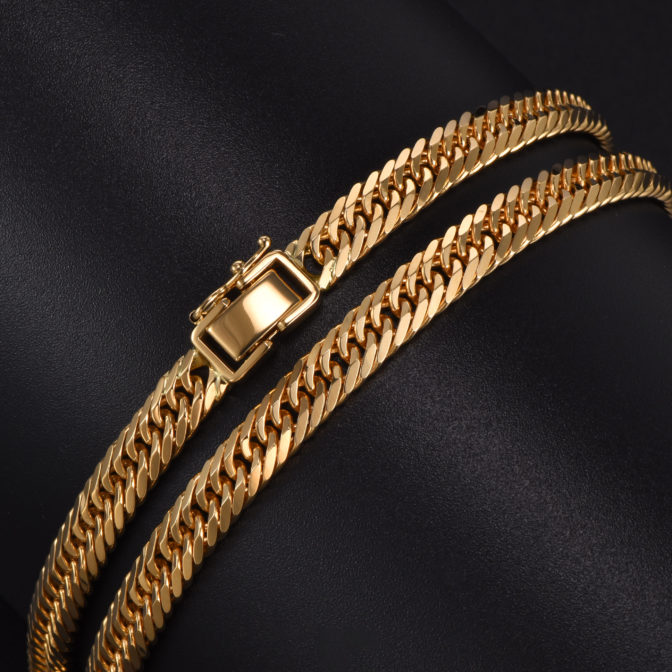 K18 喜平ネックレス 8面トリプル Vカット 50g 50cm