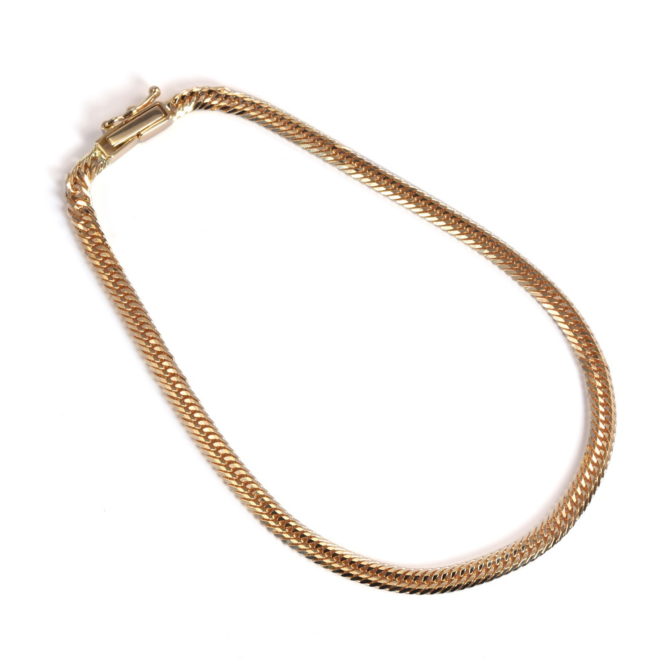 K18 18金 喜平ブレスレット 12面トリプル 5g 18cm 3.1mm幅 中折れ