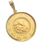 K24 ソロモンイルカ コインペンダント