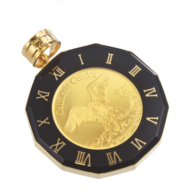 K24 ウルフ コインペンダント