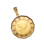 K24 純金 コインペンダント インディアン イーグル 1/25oz 時計ゴールド