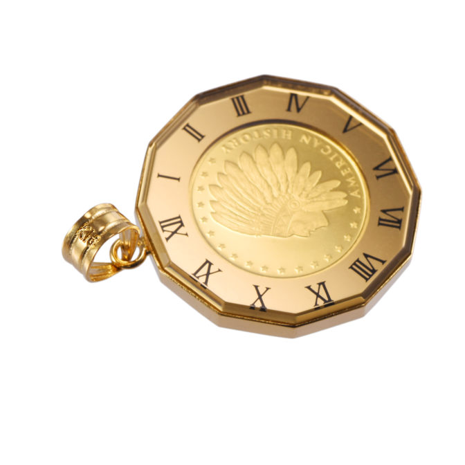 K24 インディアン イーグル コインペンダント