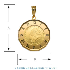 K24 インディアン イーグル コインペンダント