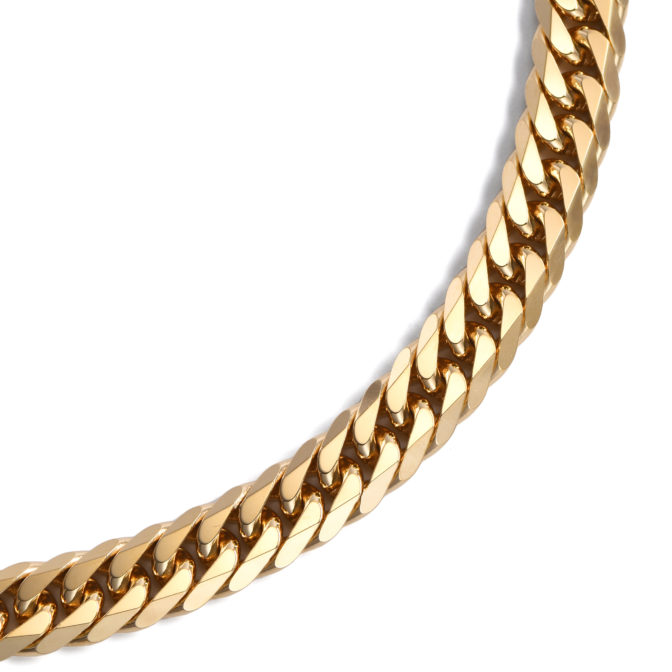 K18 18金 喜平ネックレス 6面ダブル 100g 50cm 7.8mm幅 中折れ