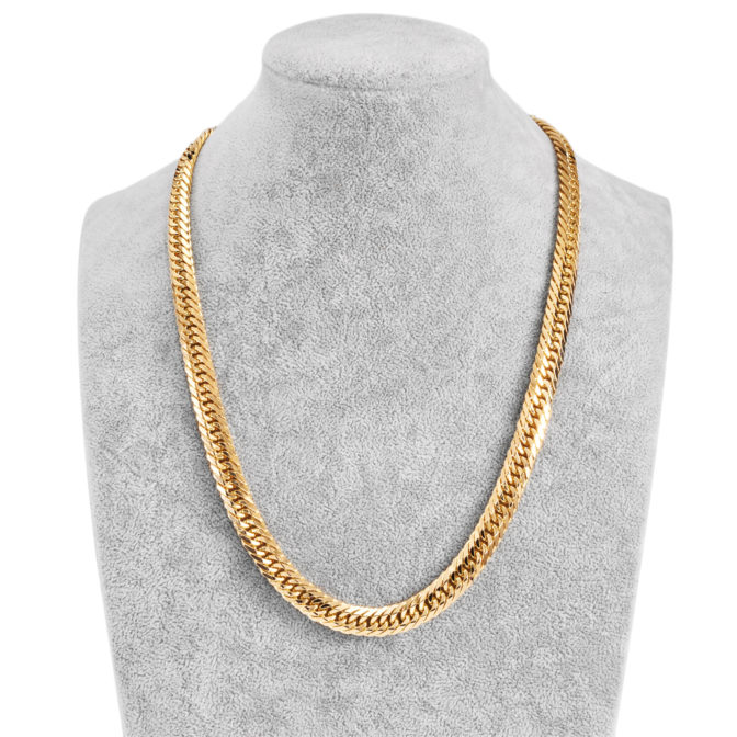 K18 喜平ネックレス 8面Vカット トリプル 150g 60cm