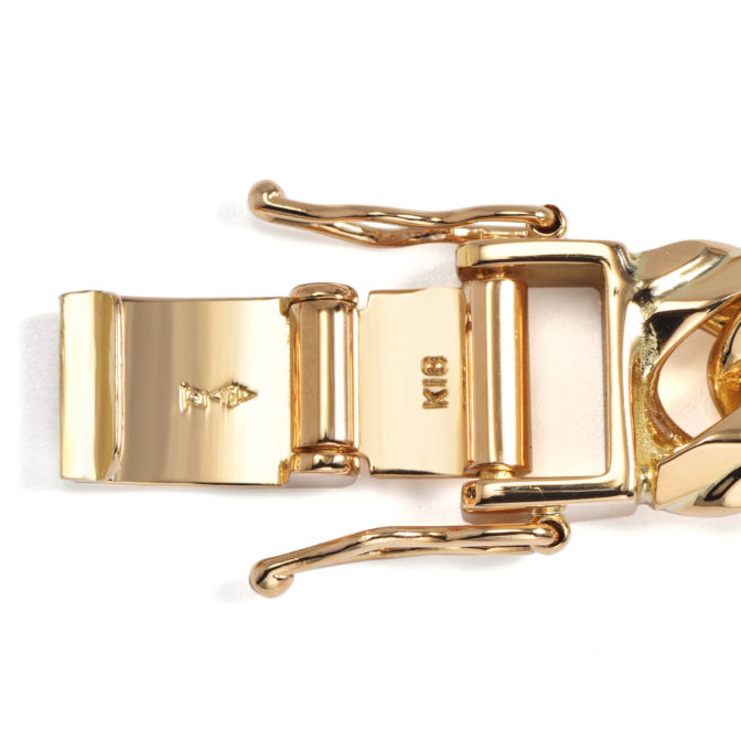 K18 喜平ネックレス 8面Vカット トリプル 150g 60cm