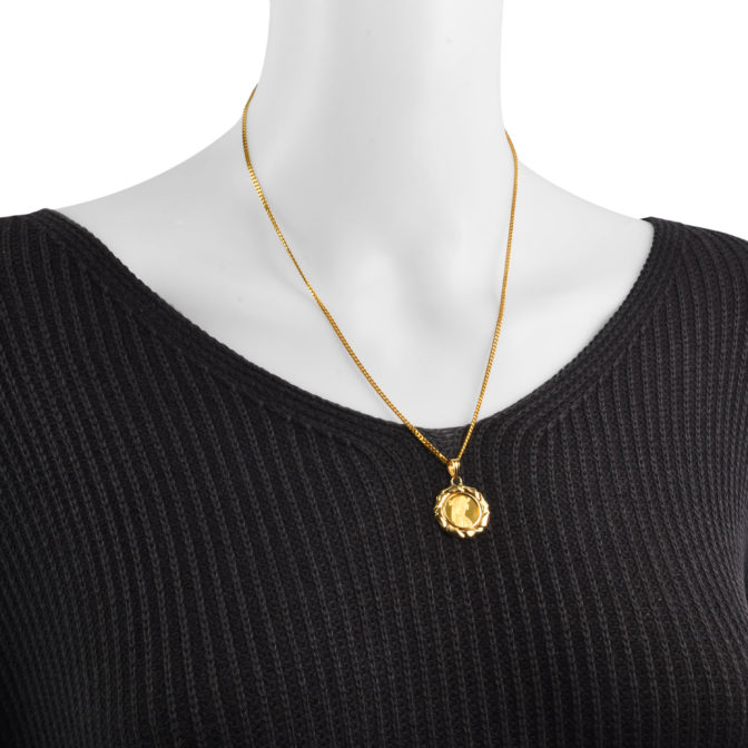 K24 クレオパトラ コインペンダント