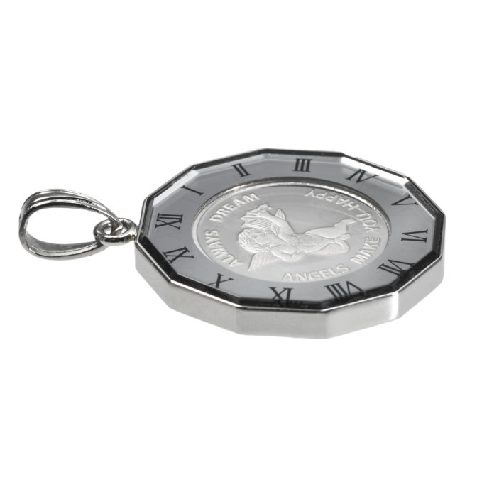 Pt999 プラチナ エンジェル コインペンダント