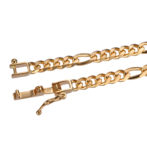 K18 フィガロブレスレット 3.4mm幅