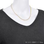 K18 18金 ロープ ネックレス 2.1mm幅