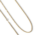 K18 18金 ロープ ネックレス 2.1mm幅