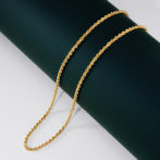 K18 ロープネックレス 2.6mm幅