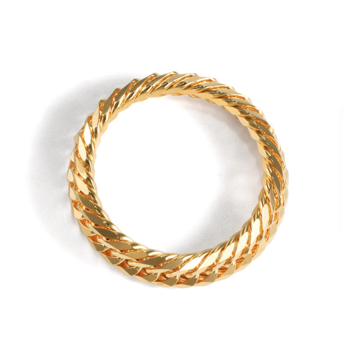 K18 18金 喜平リング 12面トリプル 6.1mm幅 ソフトタイプ