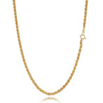 K18 ロープネックレス 3mm幅