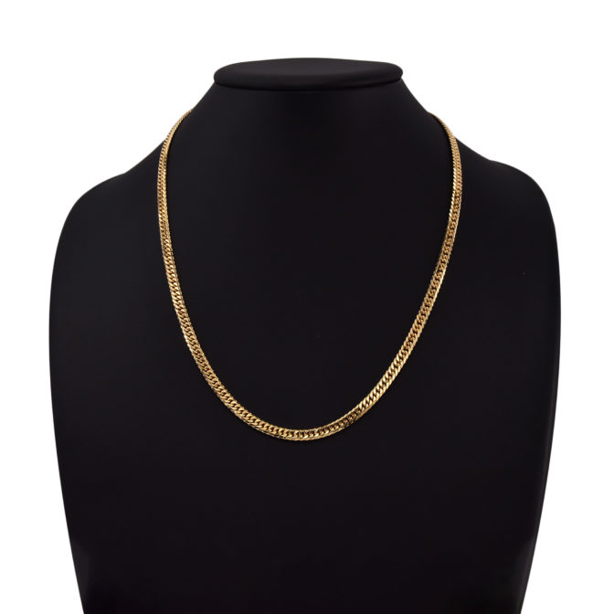 K18 喜平ネックレス 6面カット ダブル 30g 50cm