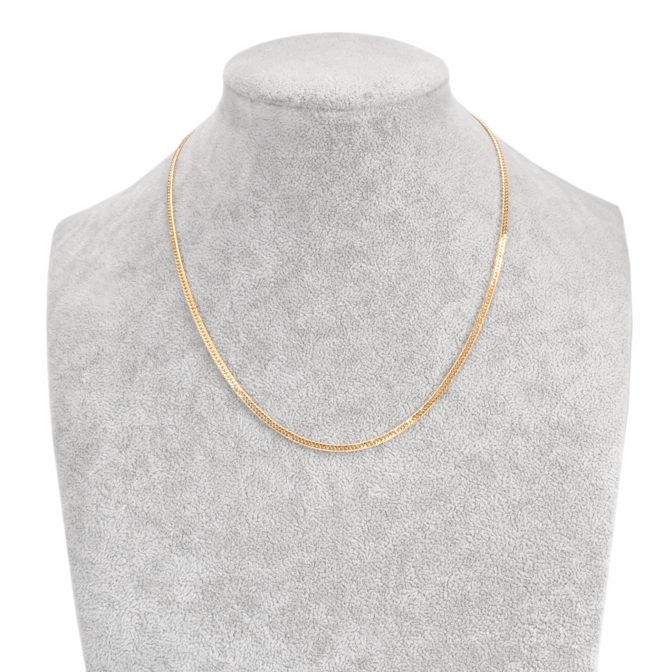 K18 喜平ネックレス 6面カット ダブル 10g 45cm