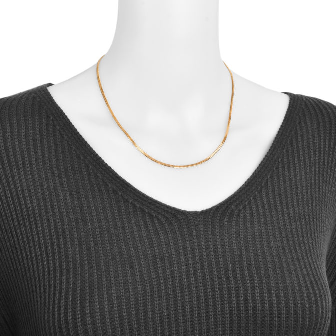 K18 喜平ネックレス 6面カット ダブル 10g 45cm