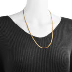 K18 喜平ネックレス 6面カット ダブル 20g 60cm