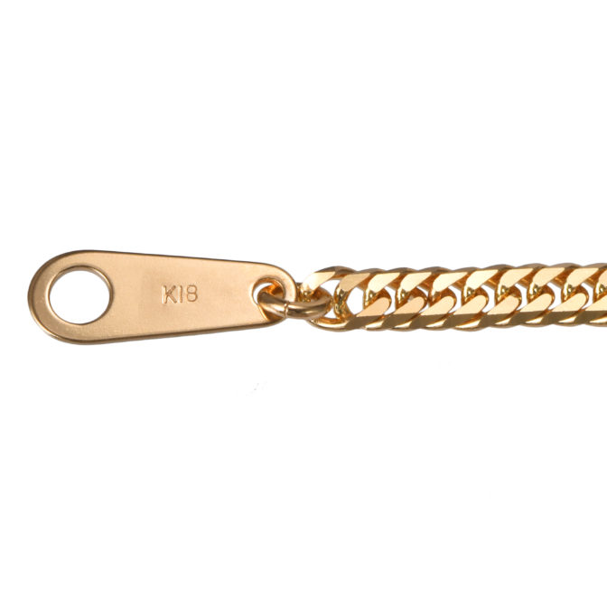 K18 喜平ネックレス 6面カット ダブル 10g 50cm 引輪