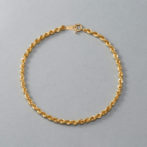 K18 ロープブレスレット 2.6mm幅