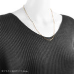 K18 ペーパークリップ ネックレス 2.7mm幅