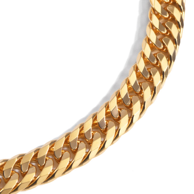 K18 18金 喜平ネックレス 16面ダブル 198g 60cm 10mm幅 中折れ