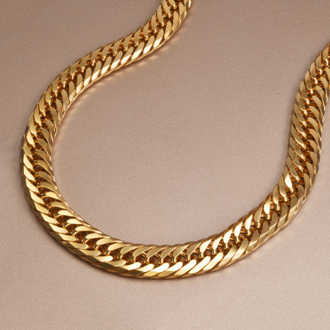 K18 喜平ネックレス 8面トリプル フラットカット 300g 60cm