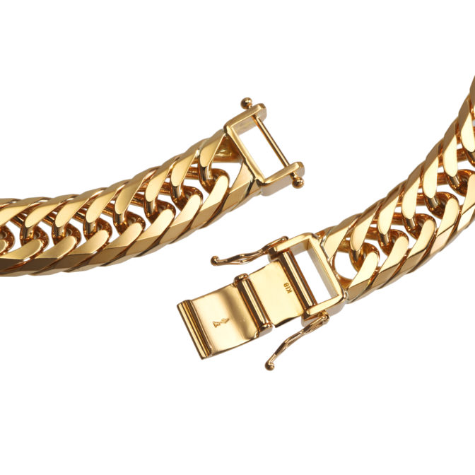 K18 喜平ネックレス 8面トリプル フラットカット 300g 60cm