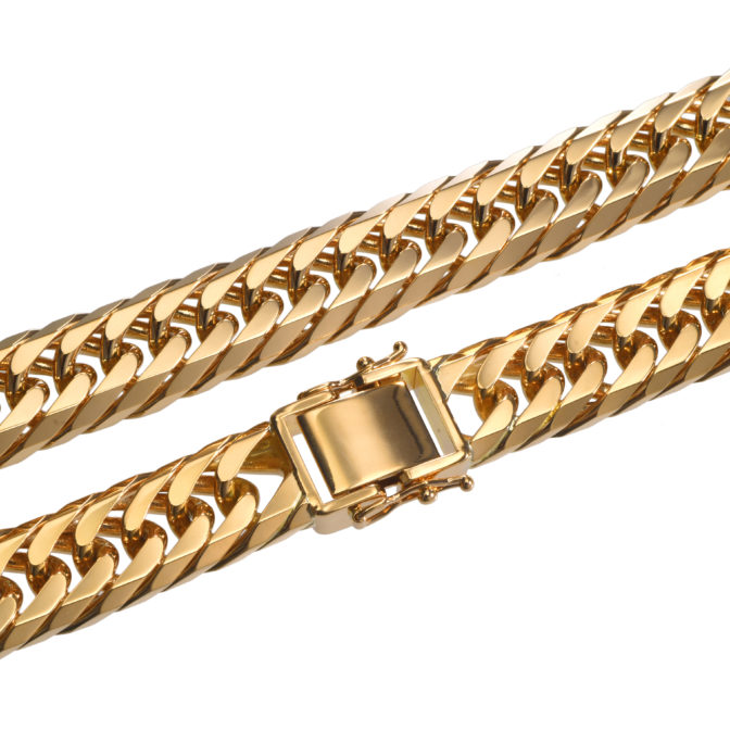 K18 喜平ネックレス 8面トリプル フラットカット 300g 60cm