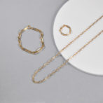 K18 ペーパークリップ ネックレス 2.7mm幅