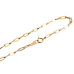 K18 ペーパークリップ ネックレス 2.7mm幅