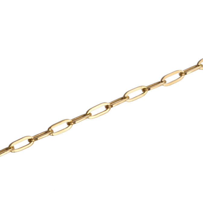 K18 ペーパークリップ ネックレス 2.7mm幅