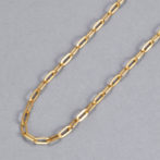 K18 ペーパークリップ ネックレス 2.7mm幅