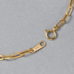 K18 ペーパークリップ ネックレス 2.7mm幅