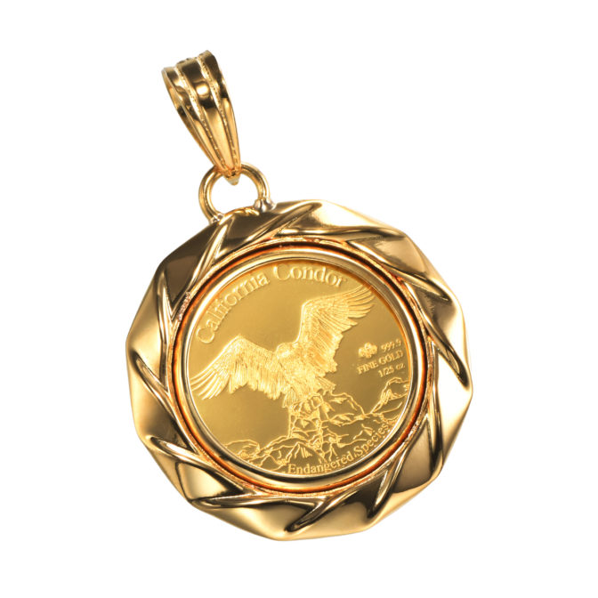 K24 ウルフ コインペンダント