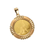 K24 ウルフ コインペンダント