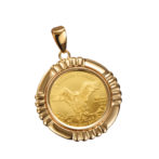 K24 ウルフ コインペンダント