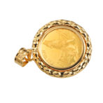 K24 ウルフ コインペンダント