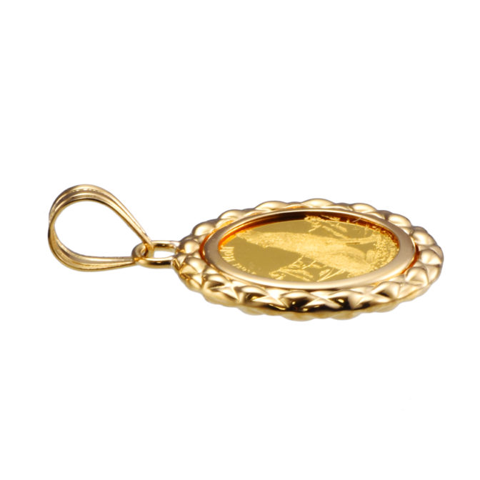 K24 ウルフ コインペンダント