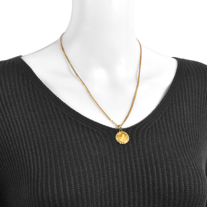 K24 ウルフ コインペンダント