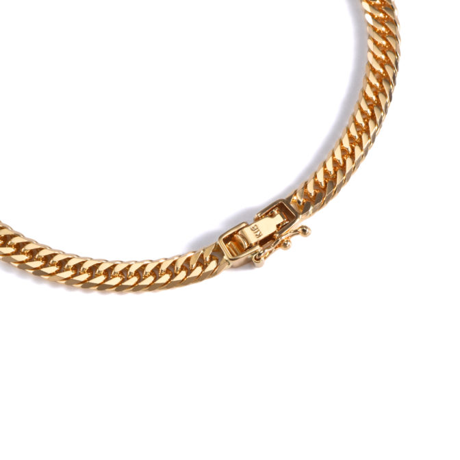 K18 喜平ブレスレット 6面カット ダブル 10g 18cm