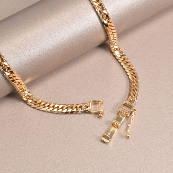 K18 喜平アンクレット 6面カット ダブル 10g 24cm