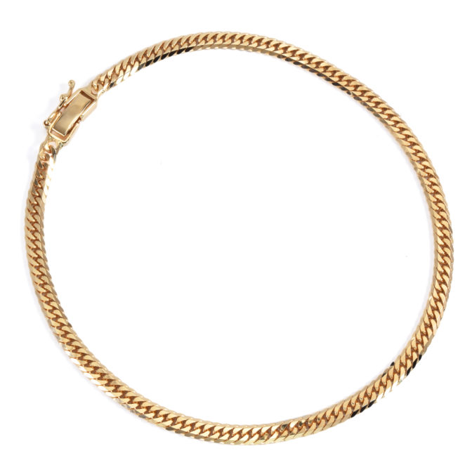 K18 喜平アンクレット 6面カット ダブル 10g 24cm