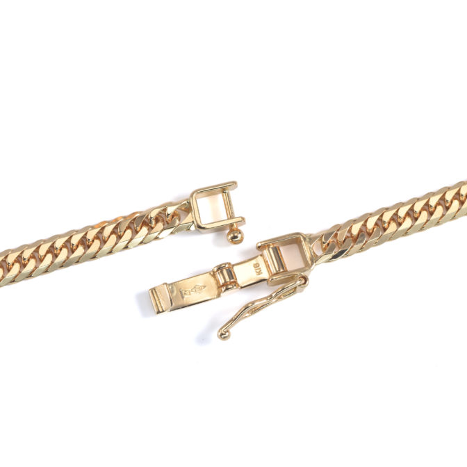 K18 喜平アンクレット 6面カット ダブル 10g 24cm