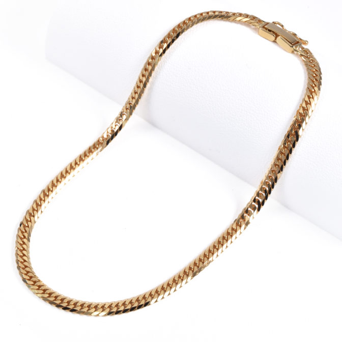 K18 喜平アンクレット 6面カット ダブル 10g 24cm