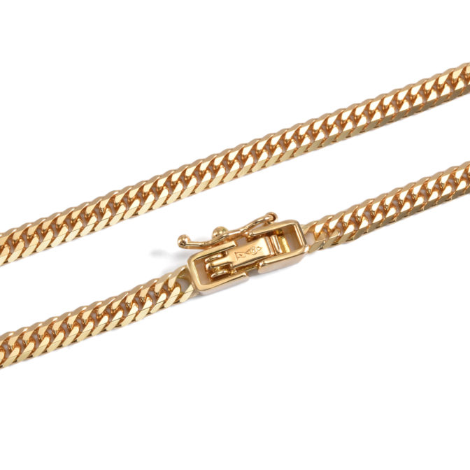 K18 喜平ブレスレット 6面カット ダブル 5g 18cm