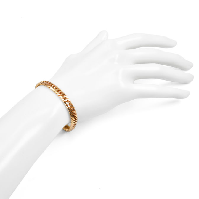 K18 喜平ブレスレット 6面カット ダブル 20g 20cm