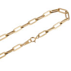 K18 ペーパクリップ ネックレス 4.3mm幅